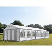 TOOLPORT 6x16m Partyzelt, PVC-Plane, grau-weiß, mit Bodenrahmen – (37711) TOOLPORT 6x16m Partyzelt, PVC-Plane, grau-weiß, mit Bodenrahmen – (37711)