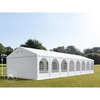 TOOLPORT 6x28m Partyzelt, PVC-Plane, weiß, mit Bodenrahmen – (37739) TOOLPORT 6x28m Partyzelt, PVC-Plane, weiß, mit Bodenrahmen – (37739)