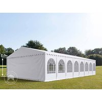 TOOLPORT 8x16m Partyzelt, PVC-Plane, weiß, mit Bodenrahmen – (5378) TOOLPORT 8x16m Partyzelt, PVC-Plane, weiß, mit Bodenrahmen – (5378)