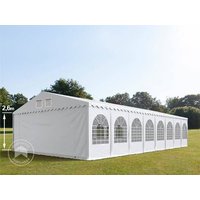 TOOLPORT 7x24m Partyzelt, PVC-Plane, weiß, mit Bodenrahmen – (578625) TOOLPORT 7x24m Partyzelt, PVC-Plane, weiß, mit Bodenrahmen – (578625)