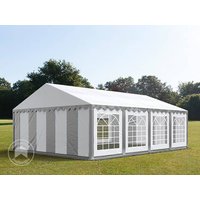 TOOLPORT 6x8m Partyzelt, PVC-Plane, grau-weiß – (6054) TOOLPORT 6x8m Partyzelt, PVC-Plane, grau-weiß – (6054)