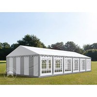 TOOLPORT 6x12m Partyzelt, PVC-Plane, grau-weiß – (6060) TOOLPORT 6x12m Partyzelt, PVC-Plane, grau-weiß – (6060)