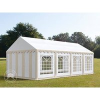 TOOLPORT 4x8m Partyzelt, PVC-Plane, beige-weiß – (6086) TOOLPORT 4x8m Partyzelt, PVC-Plane, beige-weiß – (6086)