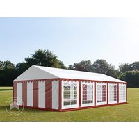 TOOLPORT 5x10m Partyzelt, PVC-Plane, rot-weiß – (6174) TOOLPORT 5x10m Partyzelt, PVC-Plane, rot-weiß – (6174)