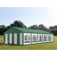 TOOLPORT 6x12m Partyzelt, PVC-Plane, grün-weiß, mit Bodenrahmen – (7164) TOOLPORT 6x12m Partyzelt, PVC-Plane, grün-weiß, mit Bodenrahmen – (7164)