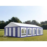 TOOLPORT 5x10m Partyzelt, PVC-Plane, blau-weiß, mit Bodenrahmen – (7169) TOOLPORT 5x10m Partyzelt, PVC-Plane, blau-weiß, mit Bodenrahmen – (7169)