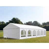 TOOLPORT 6x12m Partyzelt, PVC-Plane, weiß, mit Bodenrahmen – (7257) TOOLPORT 6x12m Partyzelt, PVC-Plane, weiß, mit Bodenrahmen – (7257)