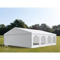 TOOLPORT 8x8m Partyzelt, PVC-Plane, weiß, mit Bodenrahmen – (7290) TOOLPORT 8x8m Partyzelt, PVC-Plane, weiß, mit Bodenrahmen – (7290)