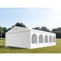 TOOLPORT 7x10m Partyzelt, PVC-Plane, weiß, mit Bodenrahmen – (7555) TOOLPORT 7x10m Partyzelt, PVC-Plane, weiß, mit Bodenrahmen – (7555)