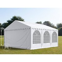 TOOLPORT 6x6m Partyzelt, PVC-Plane, weiß, mit Bodenrahmen – (7844) TOOLPORT 6x6m Partyzelt, PVC-Plane, weiß, mit Bodenrahmen – (7844)