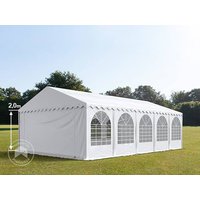 TOOLPORT 6x10m Partyzelt, PVC-Plane, weiß, mit Bodenrahmen – (7858) TOOLPORT 6x10m Partyzelt, PVC-Plane, weiß, mit Bodenrahmen – (7858)