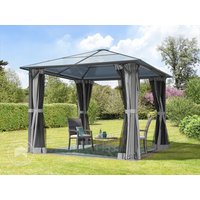 TOOLPORT 3x3m Hardtop Gartenpavillon, inkl. 4 Seitenteile, Grey – (300214) TOOLPORT 3x3m Hardtop Gartenpavillon, inkl. 4 Seitenteile, Grey – (300214)