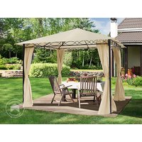 TOOLPORT 3×3 m Softtop Gartenpavillon, inkl. 4 Seitenteile, champagnerfarben – (300109) TOOLPORT 3×3 m Softtop Gartenpavillon, inkl. 4 Seitenteile, champagnerfarben – (300109)