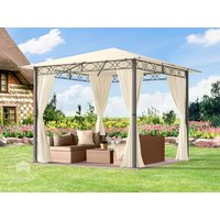 TOOLPORT 3×3 m Softtop Gartenpavillon, inkl. 4 Seitenteile, champagnerfarben – (300113) TOOLPORT 3×3 m Softtop Gartenpavillon, inkl. 4 Seitenteile, champagnerfarben – (300113)