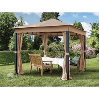 TOOLPORT 3×3 m Softtop Gartenpavillon, inkl. 4 Seitenteile, cappuccino – (300045) TOOLPORT 3×3 m Softtop Gartenpavillon, inkl. 4 Seitenteile, cappuccino – (300045)