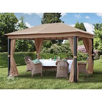 TOOLPORT 3×4 m Softtop Gartenpavillon, inkl. 4 Seitenteile, cappuccino – (300047) TOOLPORT 3×4 m Softtop Gartenpavillon, inkl. 4 Seitenteile, cappuccino – (300047)