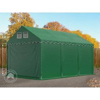 TOOLPORT 3×6 m Lagerzelt, PVC-Plane, dunkelgrün, mit Bodenrahmen, mit Statik (Betonuntergrund) – (57719) TOOLPORT 3×6 m Lagerzelt, PVC-Plane, dunkelgrün, mit Bodenrahmen, mit Statik (Betonuntergrund) – (57719)