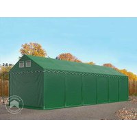 TOOLPORT 3×12 m Lagerzelt, PVC-Plane, dunkelgrün, mit Bodenrahmen, ohne Statik – (557795) TOOLPORT 3×12 m Lagerzelt, PVC-Plane, dunkelgrün, mit Bodenrahmen, ohne Statik – (557795)