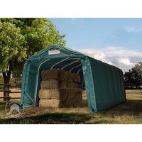 TOOLPORT 3,3×7,2m Weideunterstand, PRIMEtex-Plane, dunkelgrün, Betonbefestigung – (99542) TOOLPORT 3,3×7,2m Weideunterstand, PRIMEtex-Plane, dunkelgrün, Betonbefestigung – (99542)