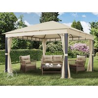 TOOLPORT 4×4 m Softtop Gartenpavillon, inkl. 4 Seitenteile, champagnerfarben – (300174) TOOLPORT 4×4 m Softtop Gartenpavillon, inkl. 4 Seitenteile, champagnerfarben – (300174)