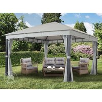 TOOLPORT 4×4 m Softtop Gartenpavillon, inkl. 4 Seitenteile, stone – (300175) TOOLPORT 4×4 m Softtop Gartenpavillon, inkl. 4 Seitenteile, stone – (300175)