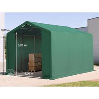 TOOLPORT 4x6m Zelthalle, PVC-Plane, dunkelgrün, ohne Statik – (79861) TOOLPORT 4x6m Zelthalle, PVC-Plane, dunkelgrün, ohne Statik – (79861)