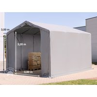 TOOLPORT 4x6m Zelthalle, PVC-Plane, grau, mit Statik (Erduntergrund) – (93845) TOOLPORT 4x6m Zelthalle, PVC-Plane, grau, mit Statik (Erduntergrund) – (93845)