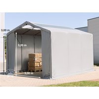 TOOLPORT 4x6m Zelthalle, PVC-Plane, grau, mit Statik (Erduntergrund) – (93847) TOOLPORT 4x6m Zelthalle, PVC-Plane, grau, mit Statik (Erduntergrund) – (93847)