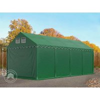 TOOLPORT 4×8 m Lagerzelt, PVC-Plane, dunkelgrün, mit Bodenrahmen, ohne Statik – (7634BL) TOOLPORT 4×8 m Lagerzelt, PVC-Plane, dunkelgrün, mit Bodenrahmen, ohne Statik – (7634BL)