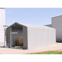 TOOLPORT 4x10m Zelthalle, PVC-Plane, grau, mit Statik (Erduntergrund) – (93853) TOOLPORT 4x10m Zelthalle, PVC-Plane, grau, mit Statik (Erduntergrund) – (93853)