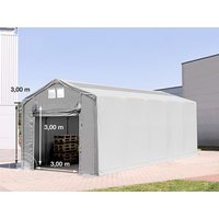 TOOLPORT 4x12m Zelthalle, PVC-Plane, grau, mit Statik (Betonuntergrund) – (94292) TOOLPORT 4x12m Zelthalle, PVC-Plane, grau, mit Statik (Betonuntergrund) – (94292)