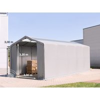 TOOLPORT 4x12m Zelthalle, PVC-Plane, grau, ohne Statik – (94265) TOOLPORT 4x12m Zelthalle, PVC-Plane, grau, ohne Statik – (94265)