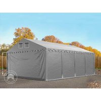 TOOLPORT 5×8 m Lagerzelt, PVC-Plane, grau, mit Bodenrahmen, ohne Statik – (8572BL) TOOLPORT 5×8 m Lagerzelt, PVC-Plane, grau, mit Bodenrahmen, ohne Statik – (8572BL)