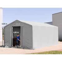 TOOLPORT 5x8m Zelthalle, PVC-Plane, grau, ohne Statik – (79880) TOOLPORT 5x8m Zelthalle, PVC-Plane, grau, ohne Statik – (79880)