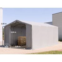 TOOLPORT 5x8m Zelthalle, PVC-Plane, grau, mit Statik (Betonuntergrund) – (94091) TOOLPORT 5x8m Zelthalle, PVC-Plane, grau, mit Statik (Betonuntergrund) – (94091)