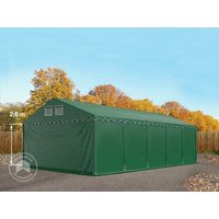 TOOLPORT 5×10 m Lagerzelt, PVC-Plane, dunkelgrün, mit Bodenrahmen, ohne Statik – (5296) TOOLPORT 5×10 m Lagerzelt, PVC-Plane, dunkelgrün, mit Bodenrahmen, ohne Statik – (5296)