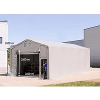 TOOLPORT 5x10m Zelthalle, PRIMEtex-Plane, grau, mit Statik (Erduntergrund) – (93961) TOOLPORT 5x10m Zelthalle, PRIMEtex-Plane, grau, mit Statik (Erduntergrund) – (93961)