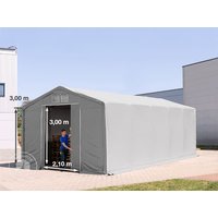 TOOLPORT 5x10m Zelthalle, PVC-Plane, grau, mit Statik (Erduntergrund) – (93862) TOOLPORT 5x10m Zelthalle, PVC-Plane, grau, mit Statik (Erduntergrund) – (93862)