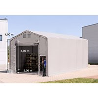 TOOLPORT 5x10m Zelthalle, PRIMEtex-Plane, grau, ohne Statik – (79990) TOOLPORT 5x10m Zelthalle, PRIMEtex-Plane, grau, ohne Statik – (79990)