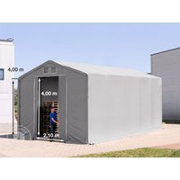 TOOLPORT 5x10m Zelthalle, PRIMEtex-Plane, grau, ohne Statik – (79991) TOOLPORT 5x10m Zelthalle, PRIMEtex-Plane, grau, ohne Statik – (79991)