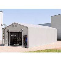 TOOLPORT 5x12m Zelthalle, PVC-Plane, grau, ohne Statik – (79885) TOOLPORT 5x12m Zelthalle, PVC-Plane, grau, ohne Statik – (79885)