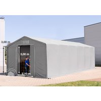 TOOLPORT 5x12m Zelthalle, PVC-Plane, grau, ohne Statik – (79886) TOOLPORT 5x12m Zelthalle, PVC-Plane, grau, ohne Statik – (79886)