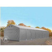 TOOLPORT 5×20 m Lagerzelt, PVC-Plane, grau, mit Bodenrahmen, mit Statik (Erduntergrund) – (49873) TOOLPORT 5×20 m Lagerzelt, PVC-Plane, grau, mit Bodenrahmen, mit Statik (Erduntergrund) – (49873)