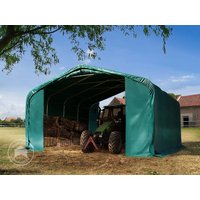 TOOLPORT 6x6m Weideunterstand, PVC-Plane, dunkelgrün, Erdbefestigung – (6678176) TOOLPORT 6x6m Weideunterstand, PVC-Plane, dunkelgrün, Erdbefestigung – (6678176)