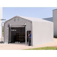 TOOLPORT 6x6m Zelthalle, PVC-Plane, grau, mit Statik (Erduntergrund) – (93873) TOOLPORT 6x6m Zelthalle, PVC-Plane, grau, mit Statik (Erduntergrund) – (93873)