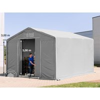 TOOLPORT 6x6m Zelthalle, PVC-Plane, grau, ohne Statik – (79895) TOOLPORT 6x6m Zelthalle, PVC-Plane, grau, ohne Statik – (79895)