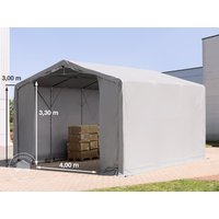 TOOLPORT 6x6m Zelthalle, PVC-Plane, grau, mit Statik (Betonuntergrund) – (94106) TOOLPORT 6x6m Zelthalle, PVC-Plane, grau, mit Statik (Betonuntergrund) – (94106)