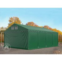 TOOLPORT 6×8 m Lagerzelt, PVC-Plane, dunkelgrün, mit Bodenrahmen, ohne Statik – (7690BL) TOOLPORT 6×8 m Lagerzelt, PVC-Plane, dunkelgrün, mit Bodenrahmen, ohne Statik – (7690BL)