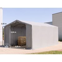 TOOLPORT 6x8m Zelthalle, PVC-Plane, grau, ohne Statik – (79896) TOOLPORT 6x8m Zelthalle, PVC-Plane, grau, ohne Statik – (79896)