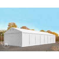 TOOLPORT 6×36 m Lagerzelt, PVC-Plane, weiß, mit Bodenrahmen, mit Statik (Betonuntergrund) – (647512) TOOLPORT 6×36 m Lagerzelt, PVC-Plane, weiß, mit Bodenrahmen, mit Statik (Betonuntergrund) – (647512)